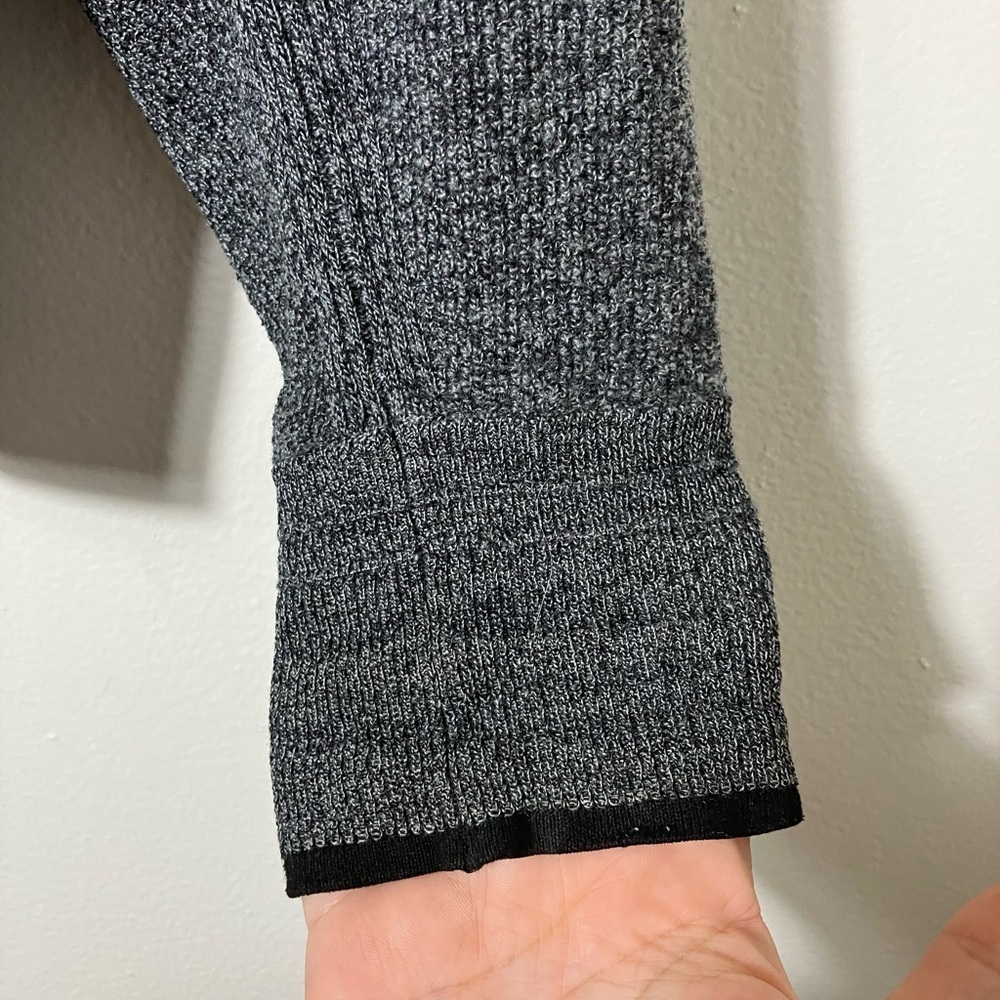 Rag & Bone Pullover Sweater Women’s Sz L Gray 1/4 Button Long Sleeves Casual - Picture 4 of 8